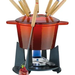 Schlussverkauf 🥰 Spring Fondue-Garnitur Grenoble Rot ✨