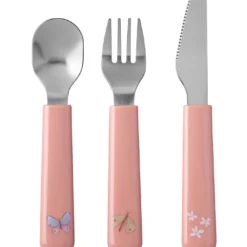 Budget 😍 Mepal Kinder-Besteckset Mio 3-tlg. Flowers & Butterflies 🌟
