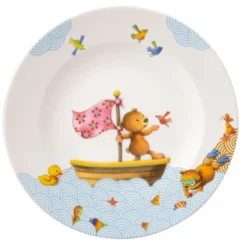 Neu ⭐ Villeroy & Boch Villeroy & Boch Happy As A Bear Kinderteller Flach 21,5x21,5x1,5 Cm 🎁