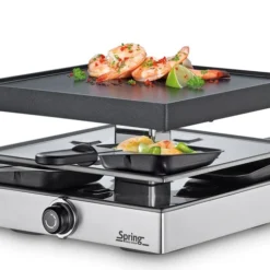 Budget 😀 Spring Raclette Silber Mit Alugrillplatte Eu Raclette4 Classic 👏