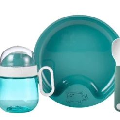 Am billigsten 😍 Mepal Set Babygeschirr Mio 3-tlg. Deep Turquoise 🧨