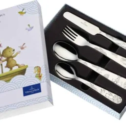 Brandneu ⭐ Villeroy & Boch Villeroy & Boch Happy As A Bear Kinderbesteck 4-tlg. ✔️
